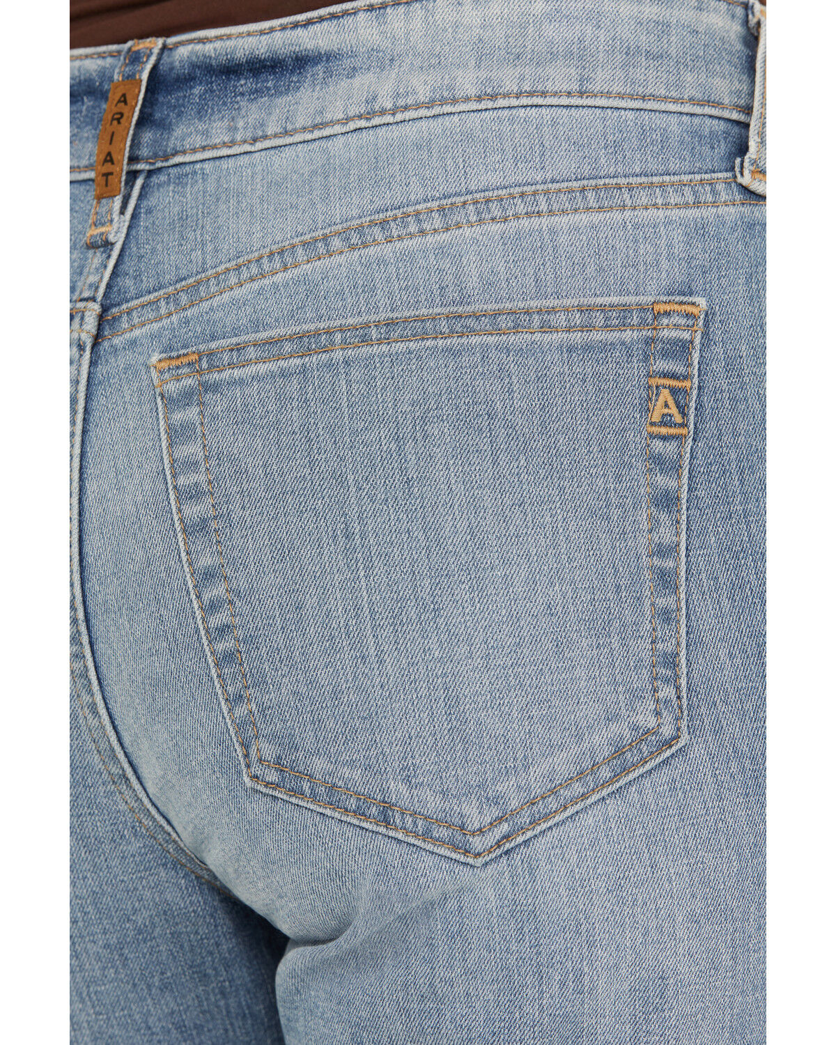 Ariat Women's Bridle Medium Wash High Rise Slim Straight Stretch Denim Jeans