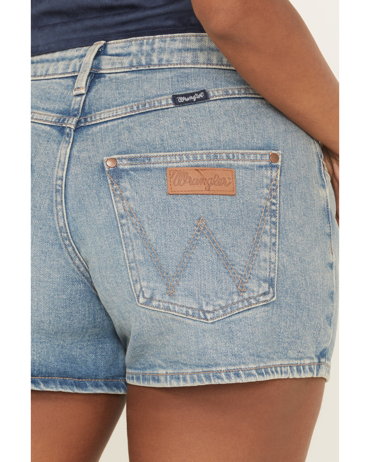 Wrangler Retro Women's Mae Medium Wash Mid Rise Denim Shorts