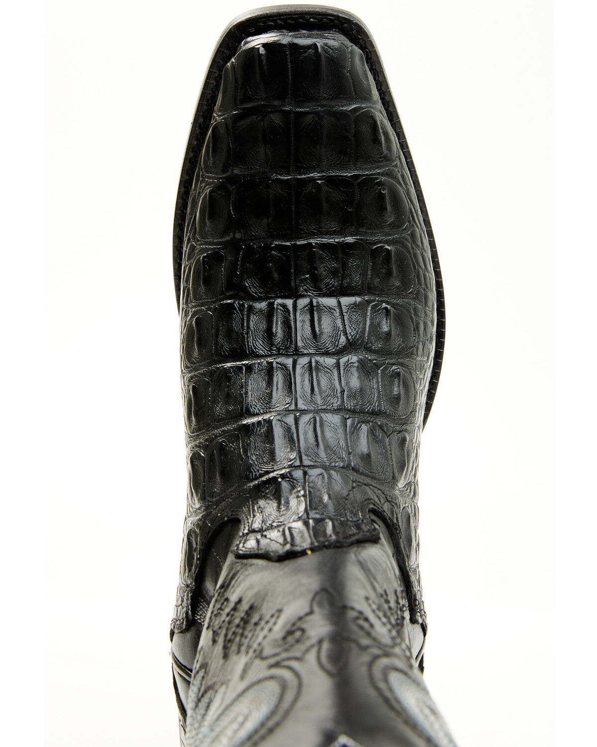 El Dorado Men's Exotic American Alligator Western Boots - Square Toe