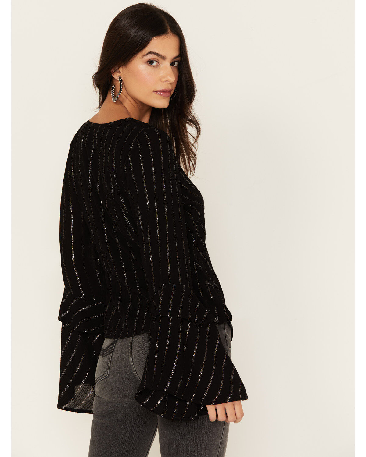 Idyllwind Women's Lafayette Metallic Stripe Top