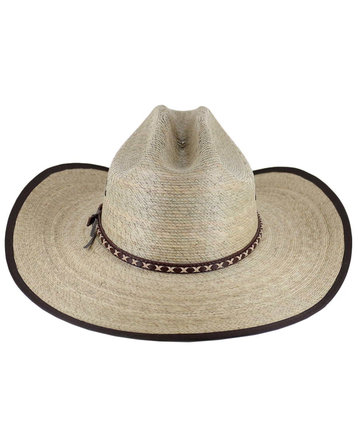 Cody James® Men's Brown Trimmed Straw Hat