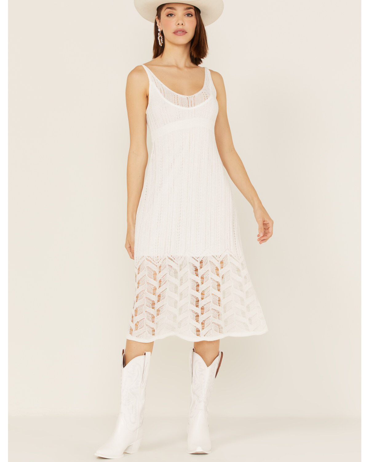 Sadie & Sage Women's Kailani Crochet Knit Midi Dress
