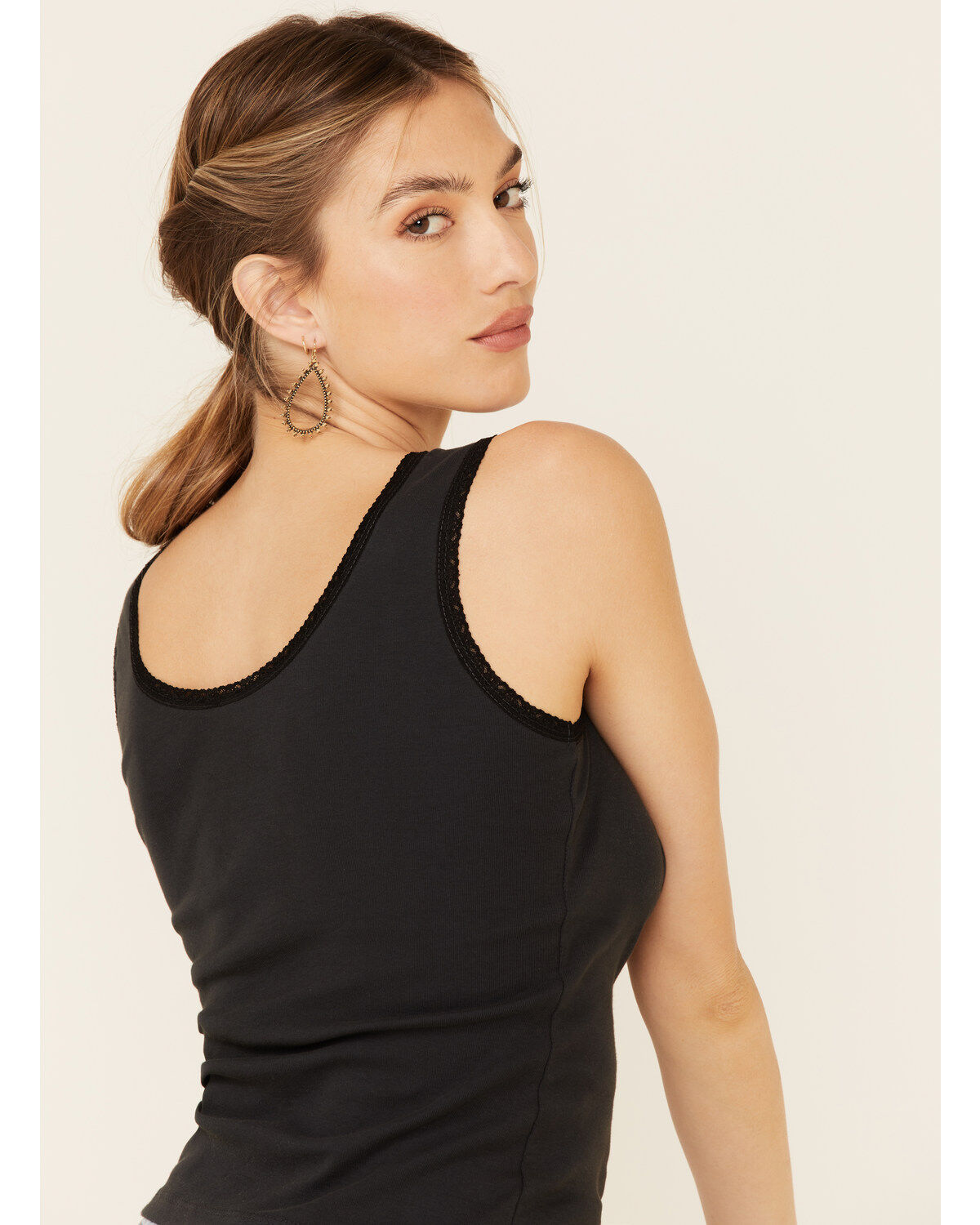 Bandit Brand Women's Bandit Brand Eagle Graphic Lace Trim Tank Top