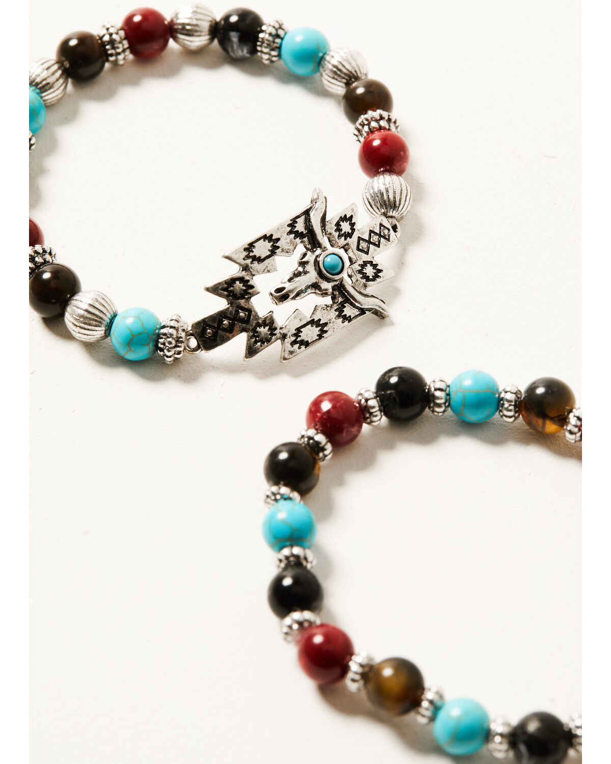 Shyanne Women's 4-Piece Dakota Silver & Mixed-Bead Bracelet Set