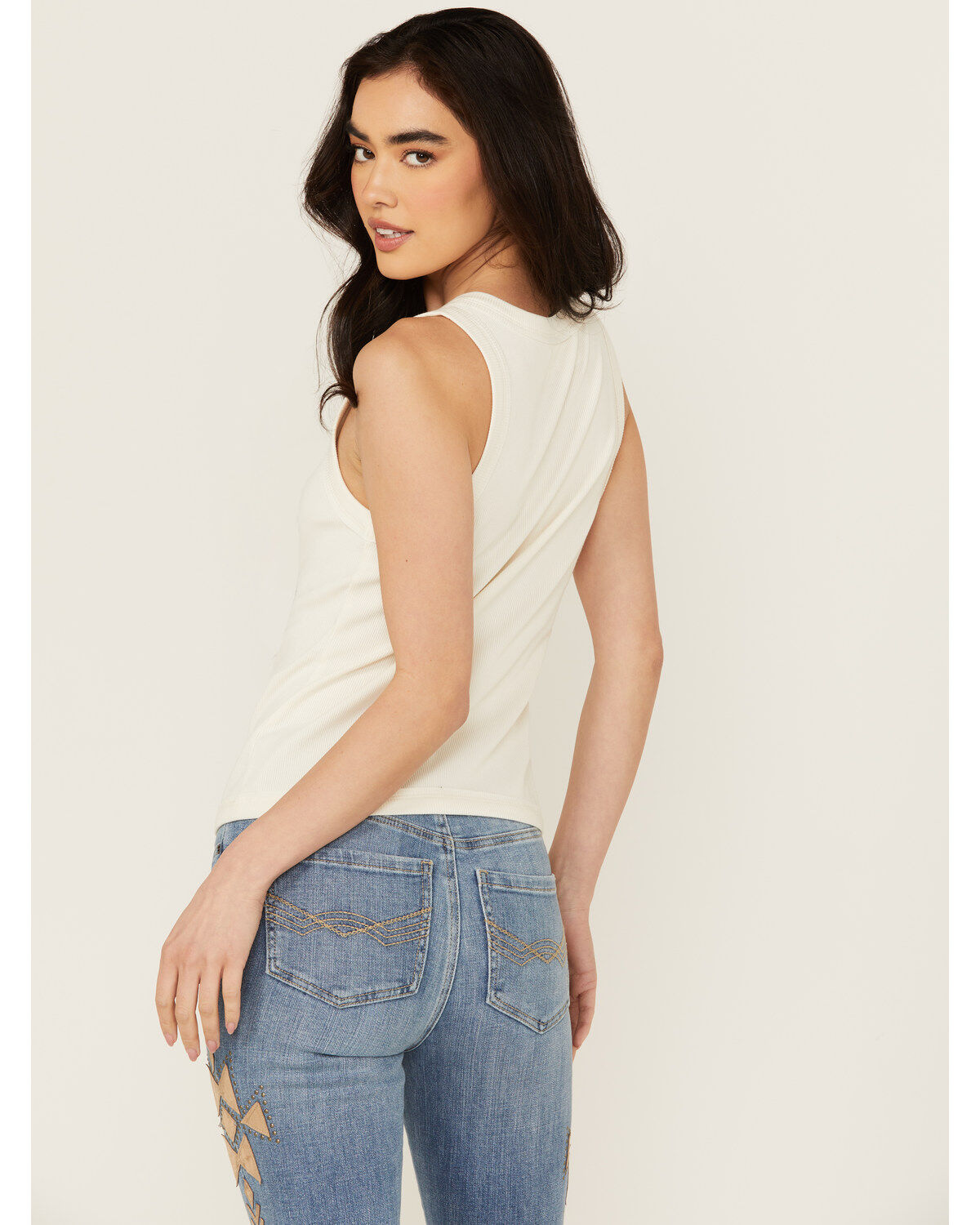 Idyllwind Women's Edna Button Front Ribbed Tank