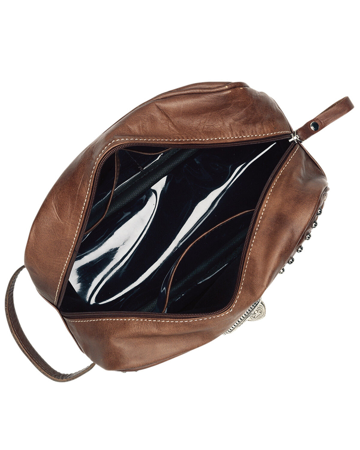 American West Leather with Buckle Dopp Kit