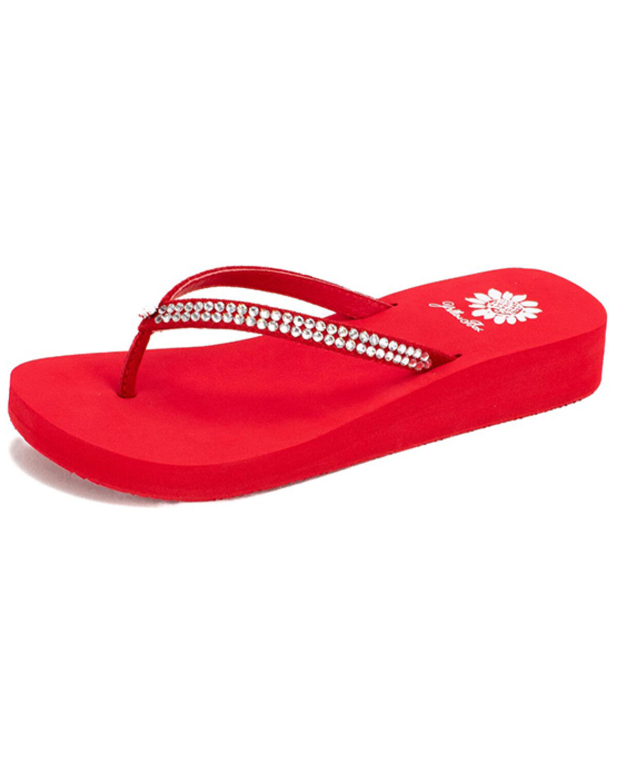Yellow Box Women's Jello Rhinestone Sandals