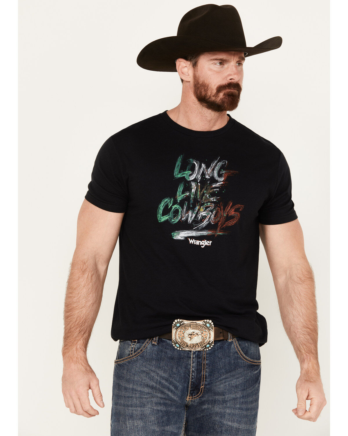 Wrangler Men's Long Live Mexico Short Sleeve Graphic T-Shirt