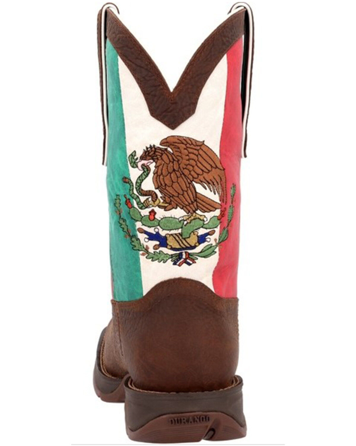 Durango Men's Rebel Mexico Flag Shaft Performance Western Boots - Broad Square Toe