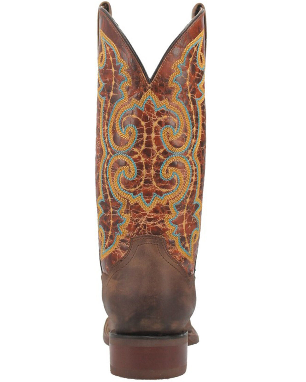 Dan Post Men's Bullhead Crackle Western Performance Boots - Broad Square Toe