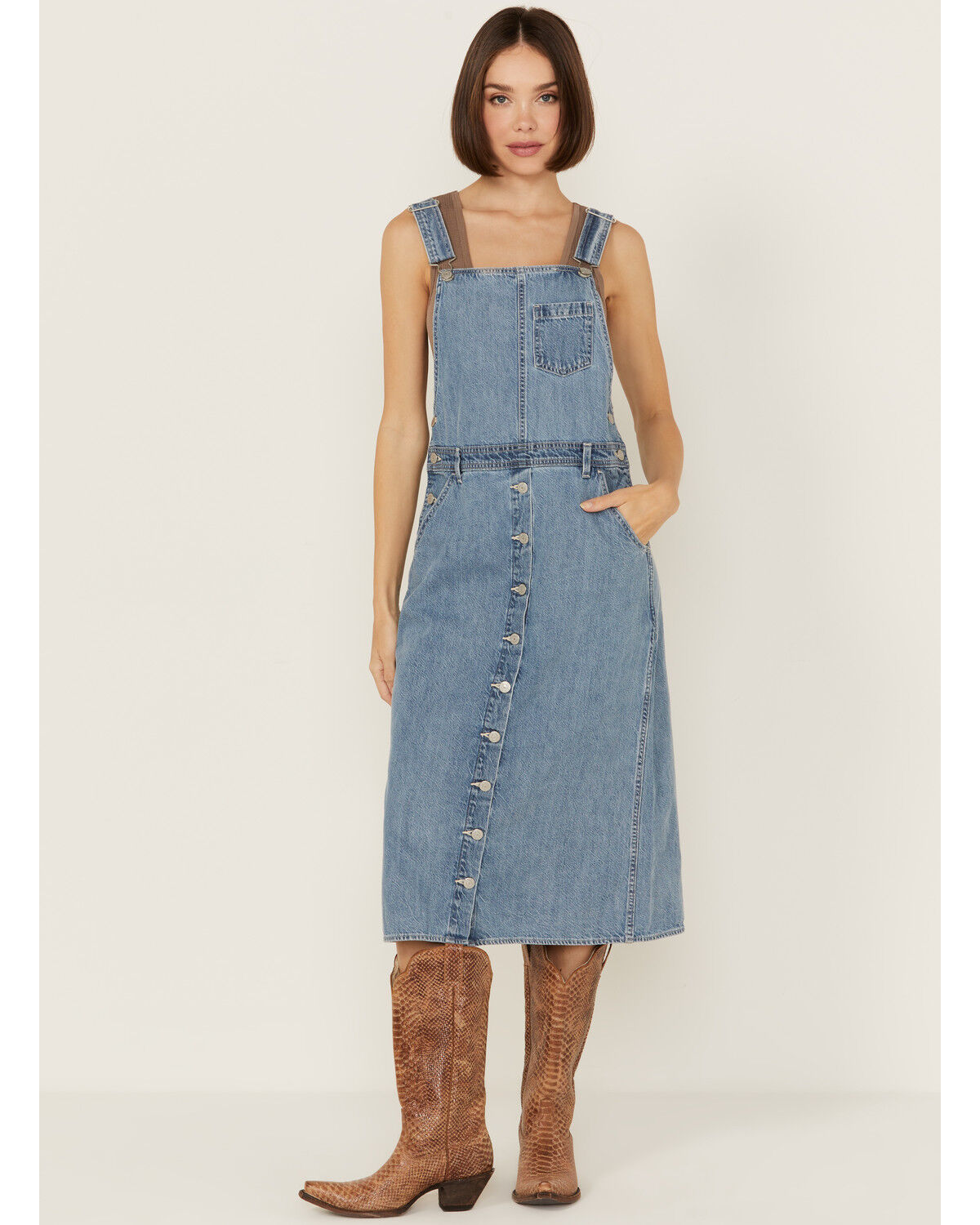 Levi's Women's Tico Jumper Denim Midi Dress