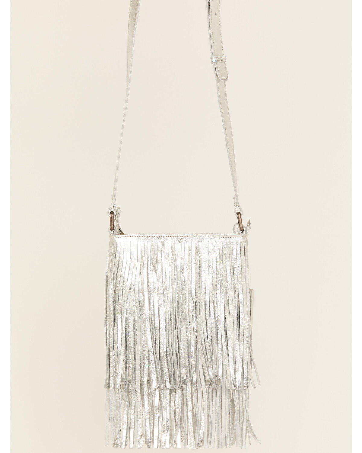 Idyllwind Women's Camarillo Metallic Fringe Suede Crossbody Bag