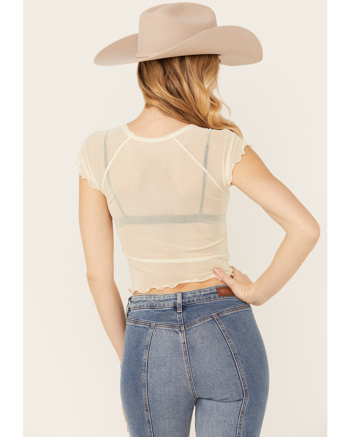 Affliction Women's Skull Mesh Baby Graphic Tee