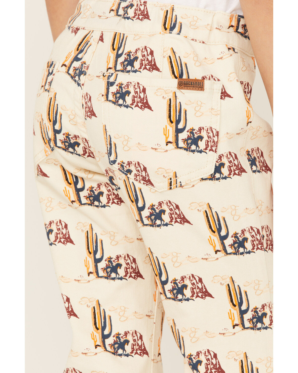 Rock & Roll Denim Girls' Desert Print Flare Jeans