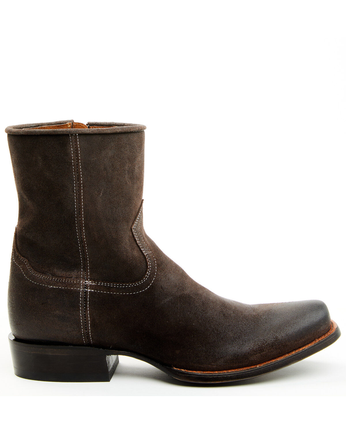 Moonshine Spirit Men's 8" Pancho Roughout Zipper Western Boots - Square Toe