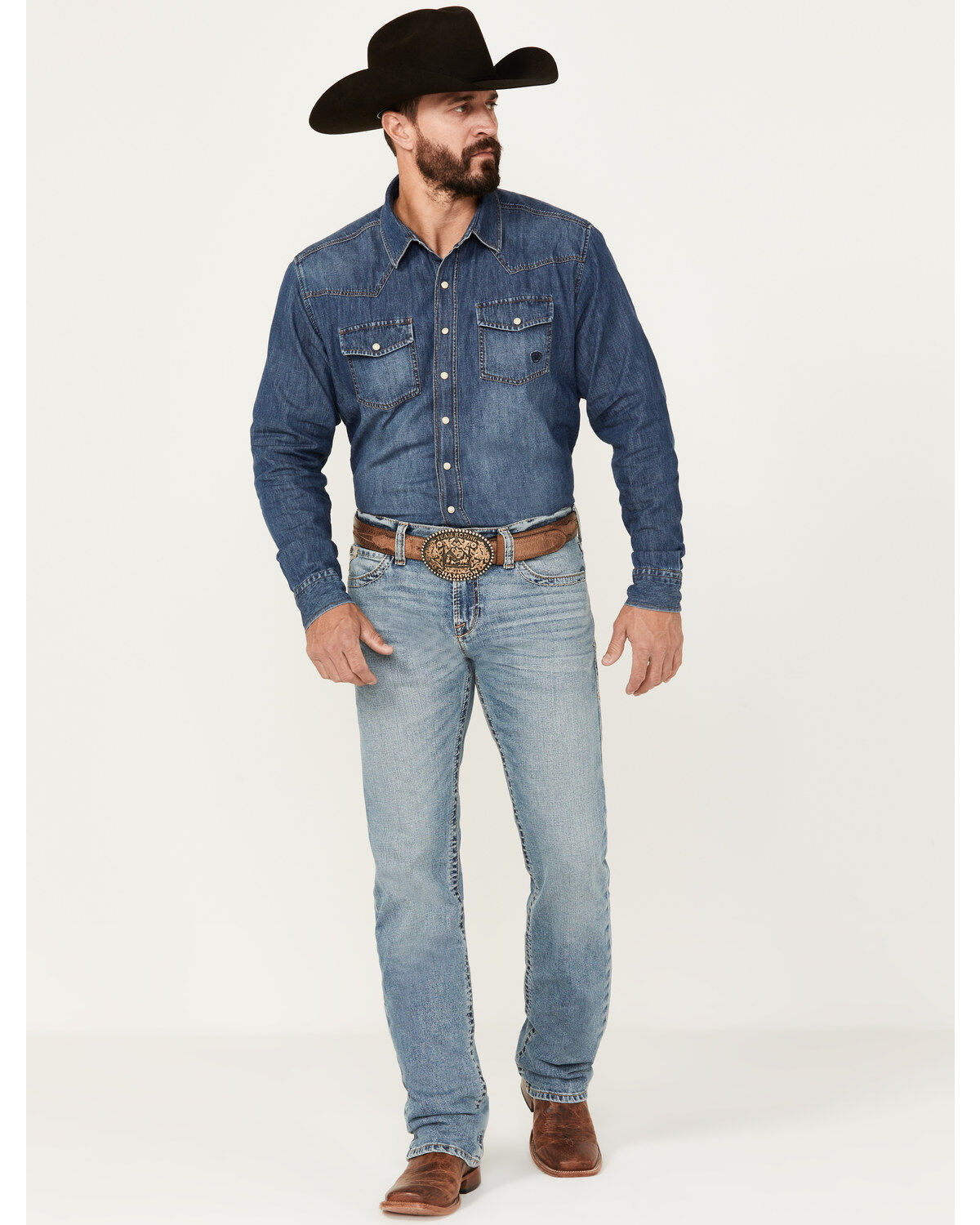 Ariat Men's M7 Medium Wash Slim Stretch Kodi Straight Stretch Denim Jeans