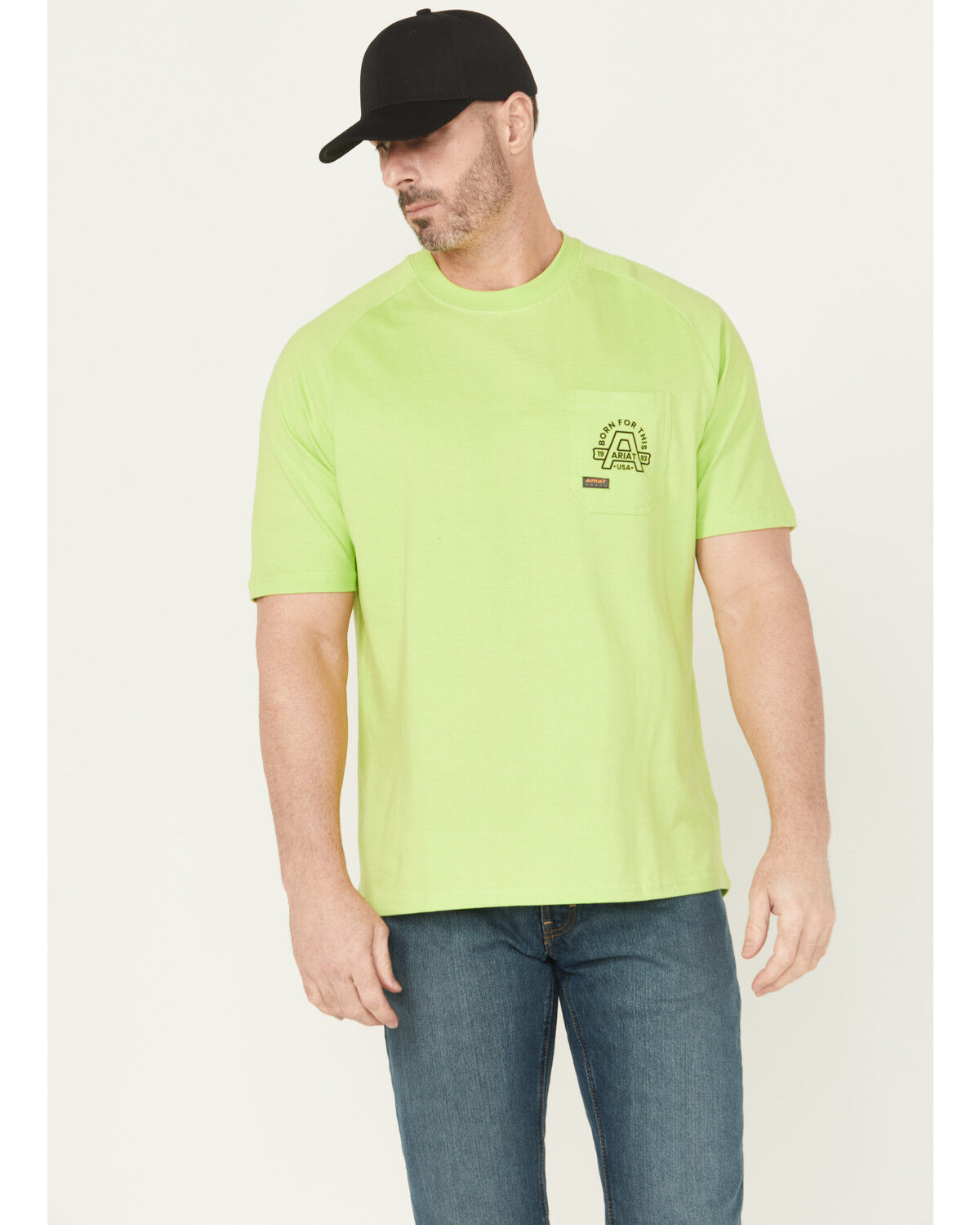 Ariat Men's Rebar Cotton Strong Hardhead Short Sleeve Work T-Shirt - Big