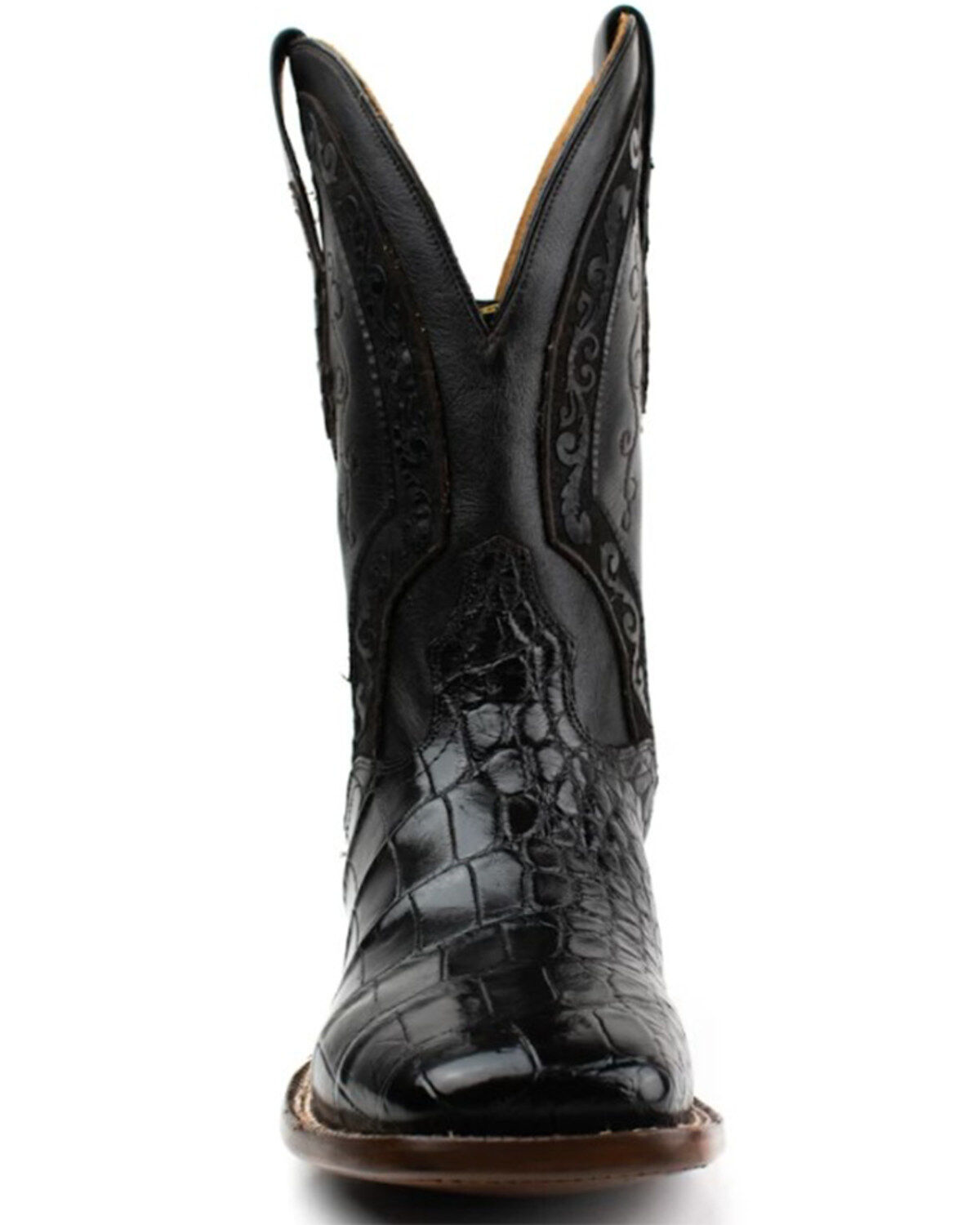 El Dorado Men's American Alligator Exotic Western Boots - Broad Square Toe