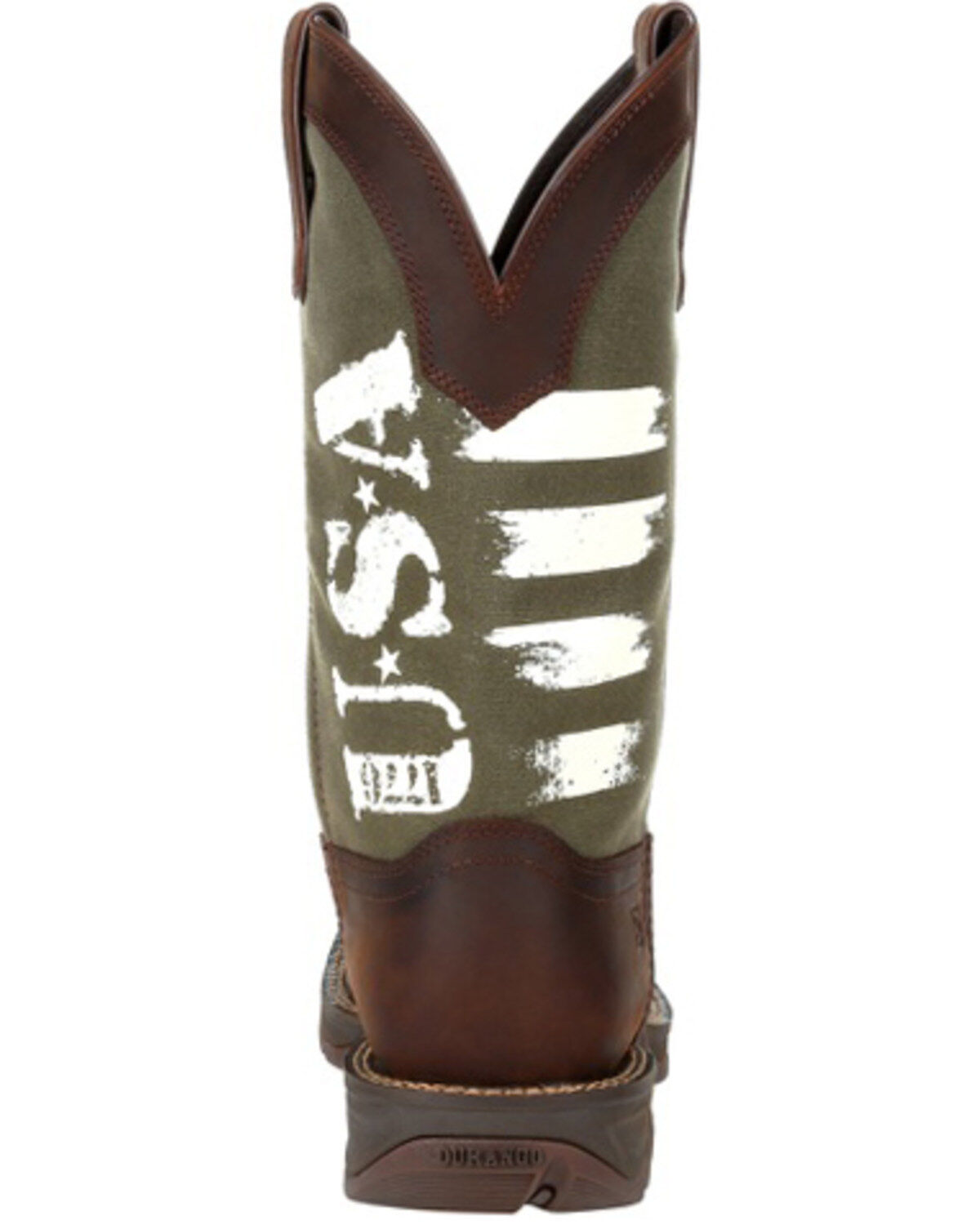 Durango Men's Army Green USA Western Performance Boots - Square Toe