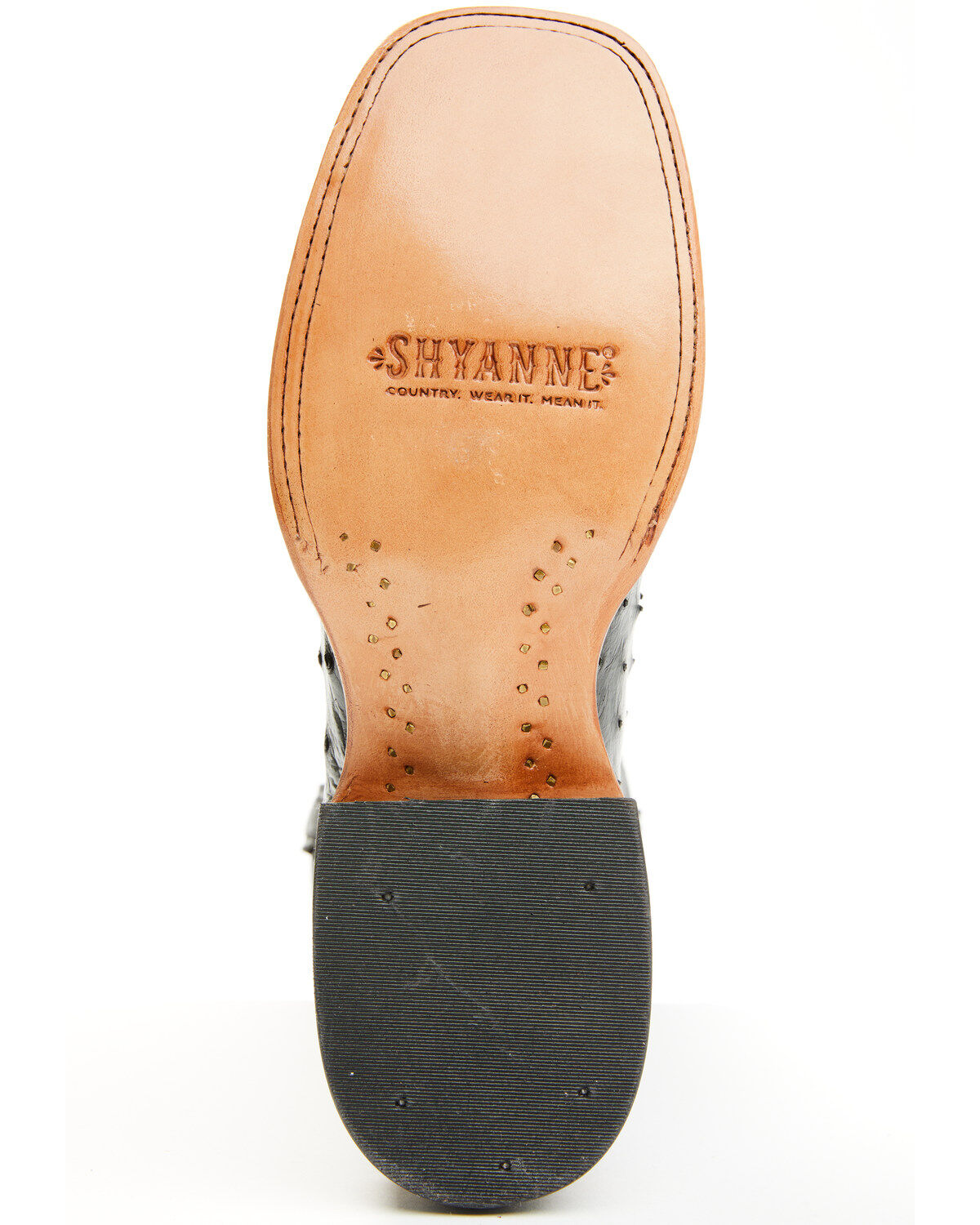 Shyanne Women's Kacie Exotic Ostrich Western Boots - Broad Square Toe