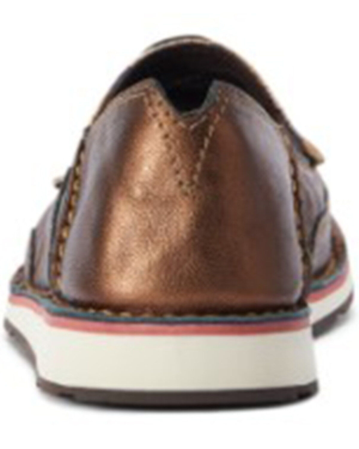 Ariat Women's Metallic Steerhead Print Casual Slip-On Cruiser - Moc Toe