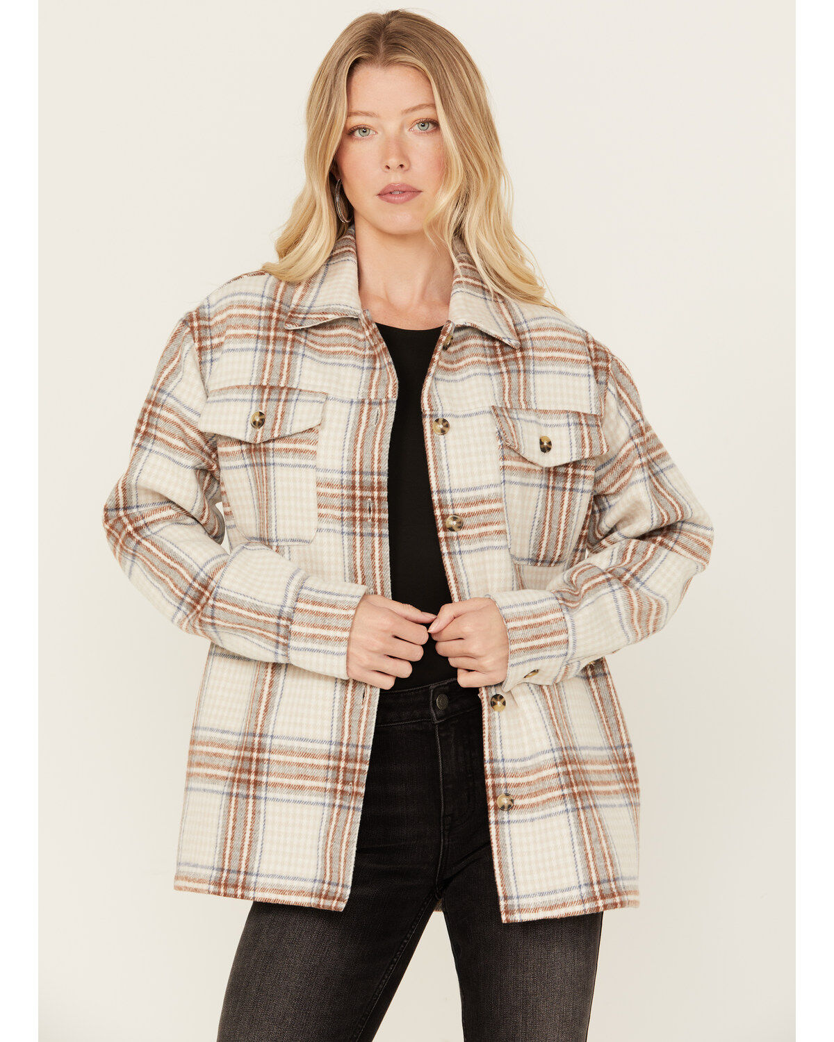 Cleo + Wolf Women's Flannel Shacket