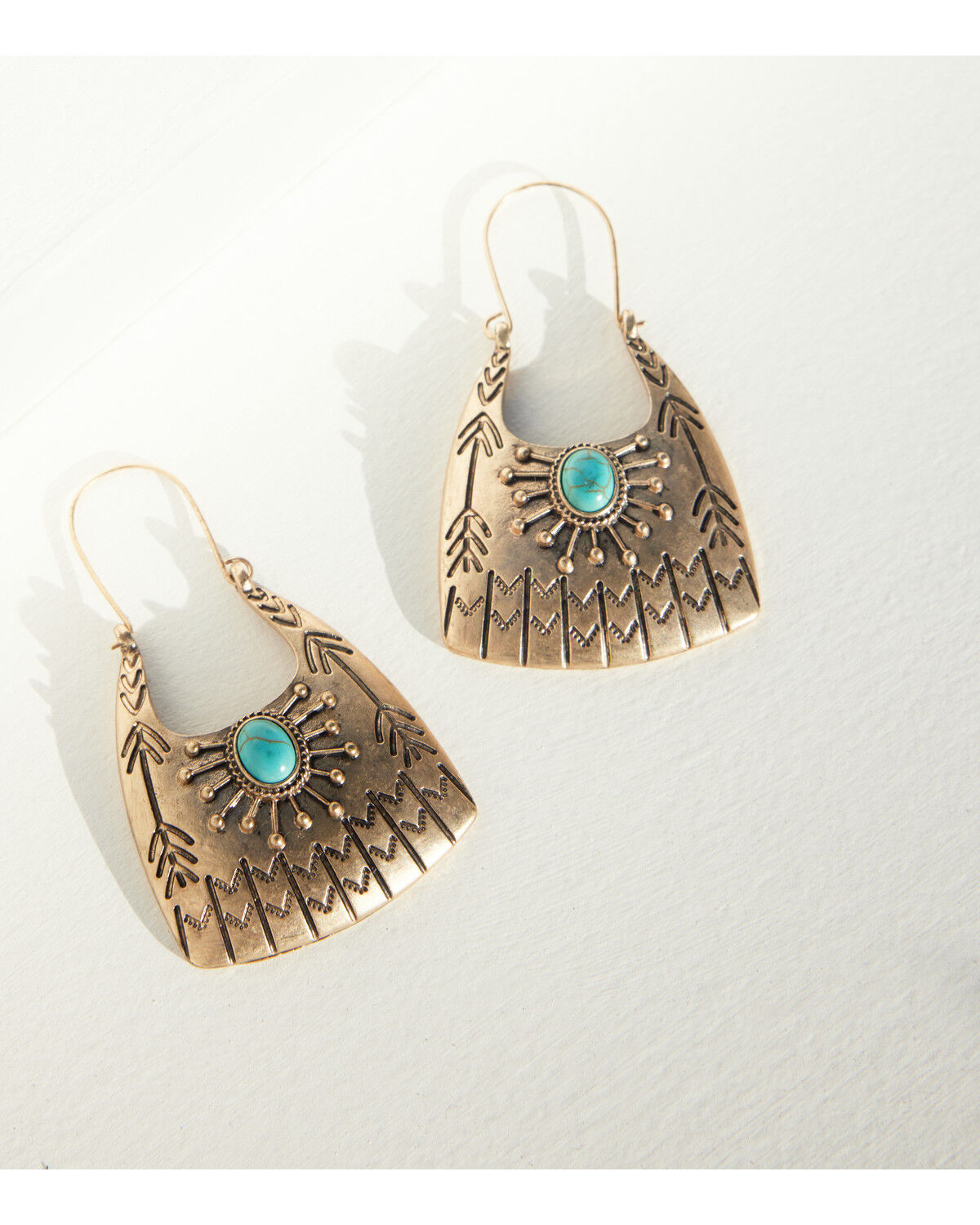 Shyanne Women's Summer Solstice Stamped Statement Earrings