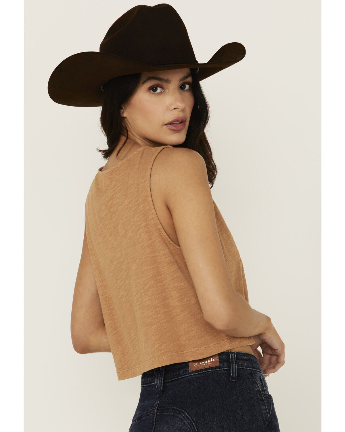 Cleo + Wolf Women's Brighton Cropped Pintuck Tank