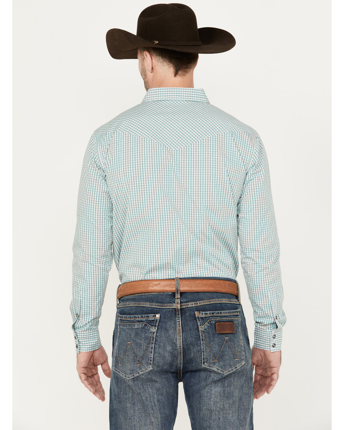 Gibson Trading Co. Men's Grand Stand Plaid Print Long Sleeve Western Snap Shirt