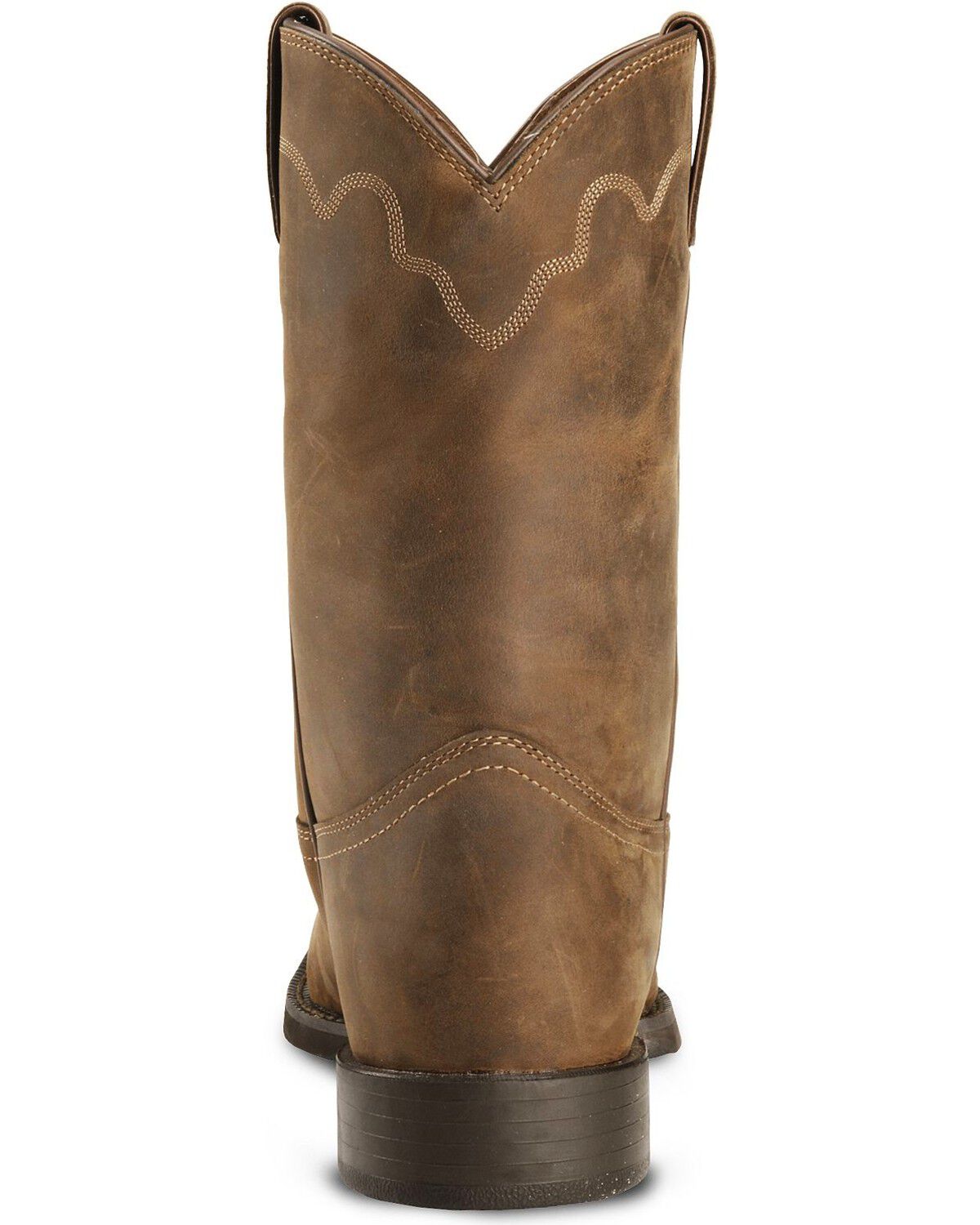 Justin Men's Stampede Roper Western Boots - Round Toe