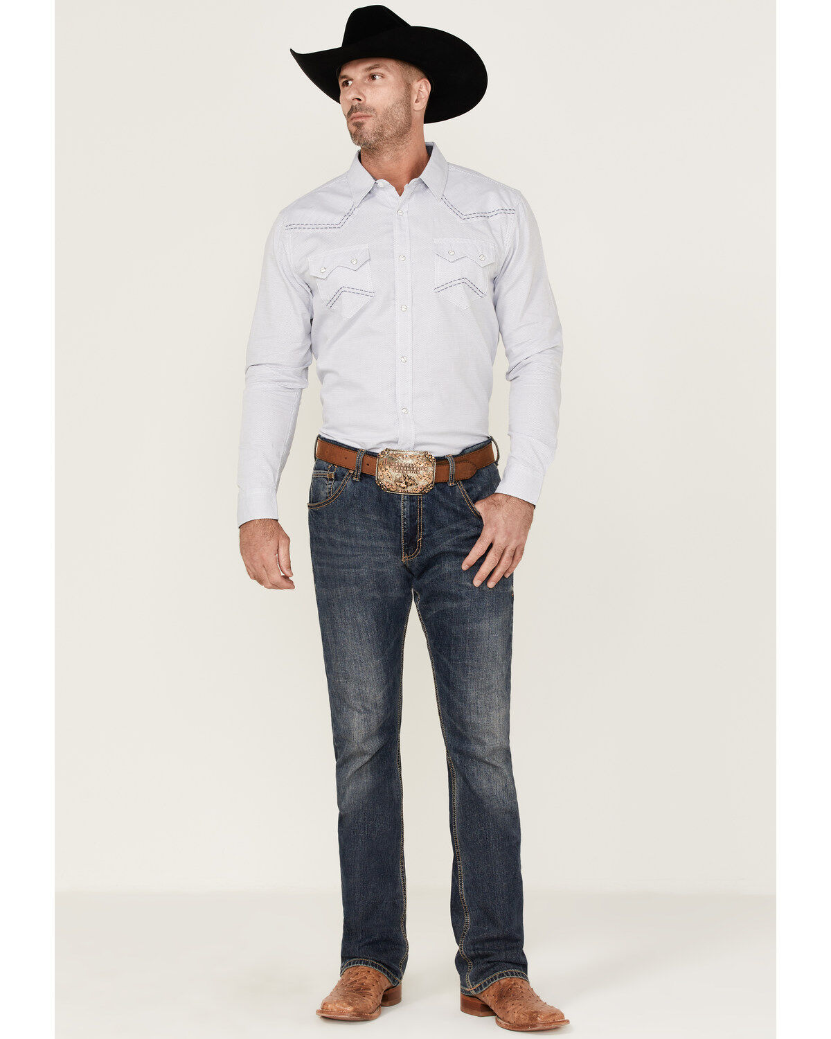 Cody James Men's Sand Creek Tonal Solid Long Sleeve Snap Western Shirt - Big & Tall