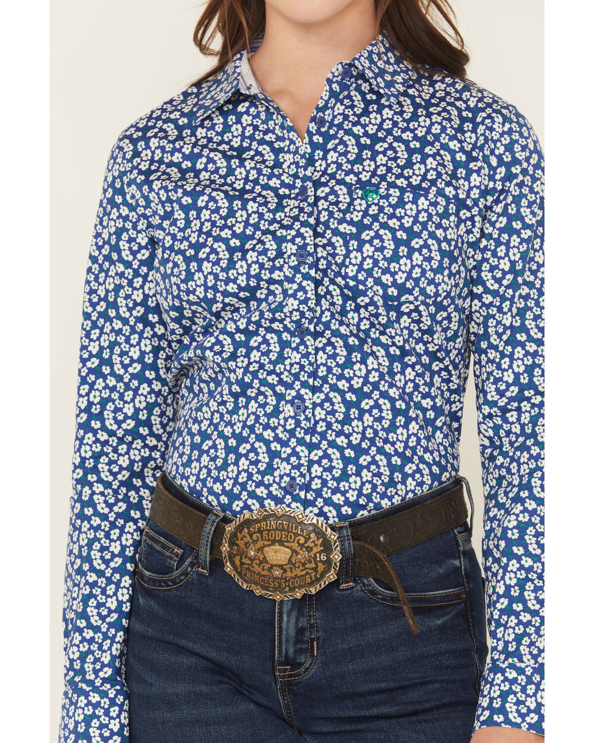 Ariat Women's Kirby Floral Print Long Sleeve Button-Down Stretch Western Shirt