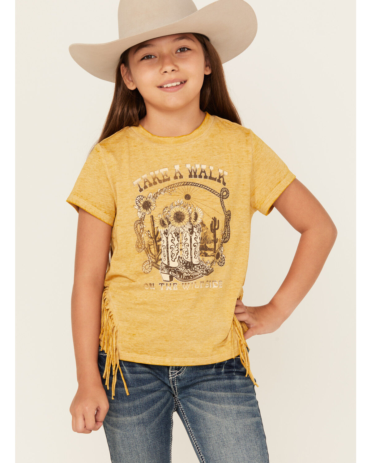 Shyanne Girls' Take A Walk Short Sleeve Graphic Tee