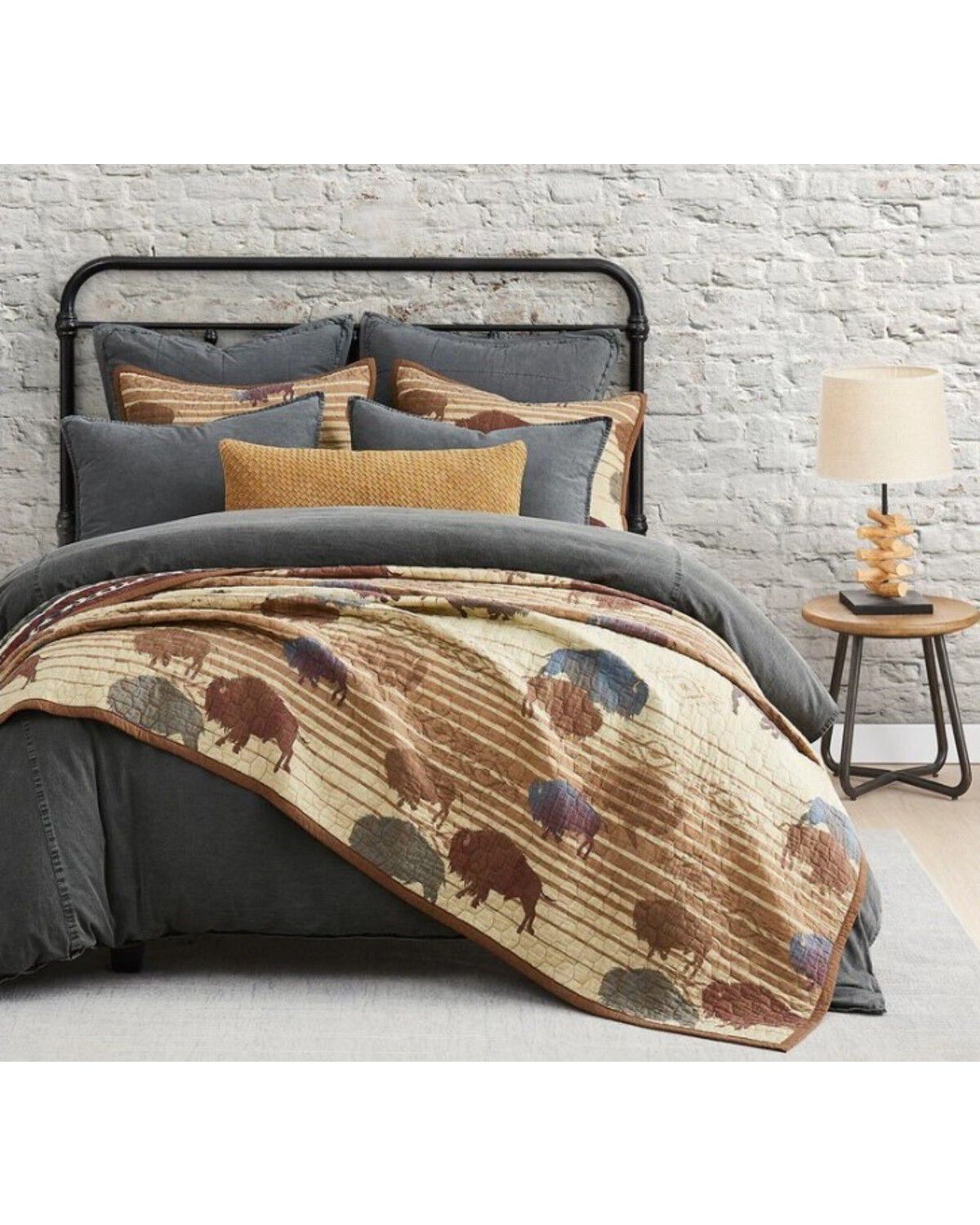 HiEnd Accents 3pc Home On The Range Reversible Quilt Set - Full/Queen