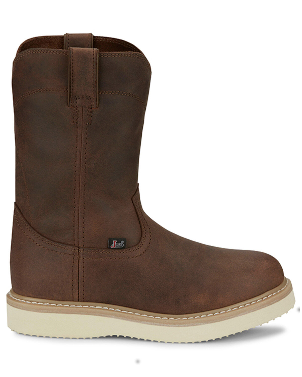Justin Men's Ram Pull-On Work Boots - Soft Toe