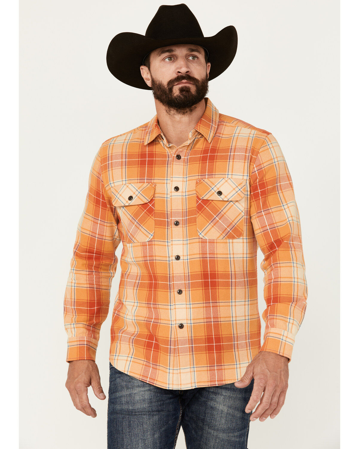 Pendleton Men's Beach Shack Plaid Print Long Sleeve Button-Down Western Shirt