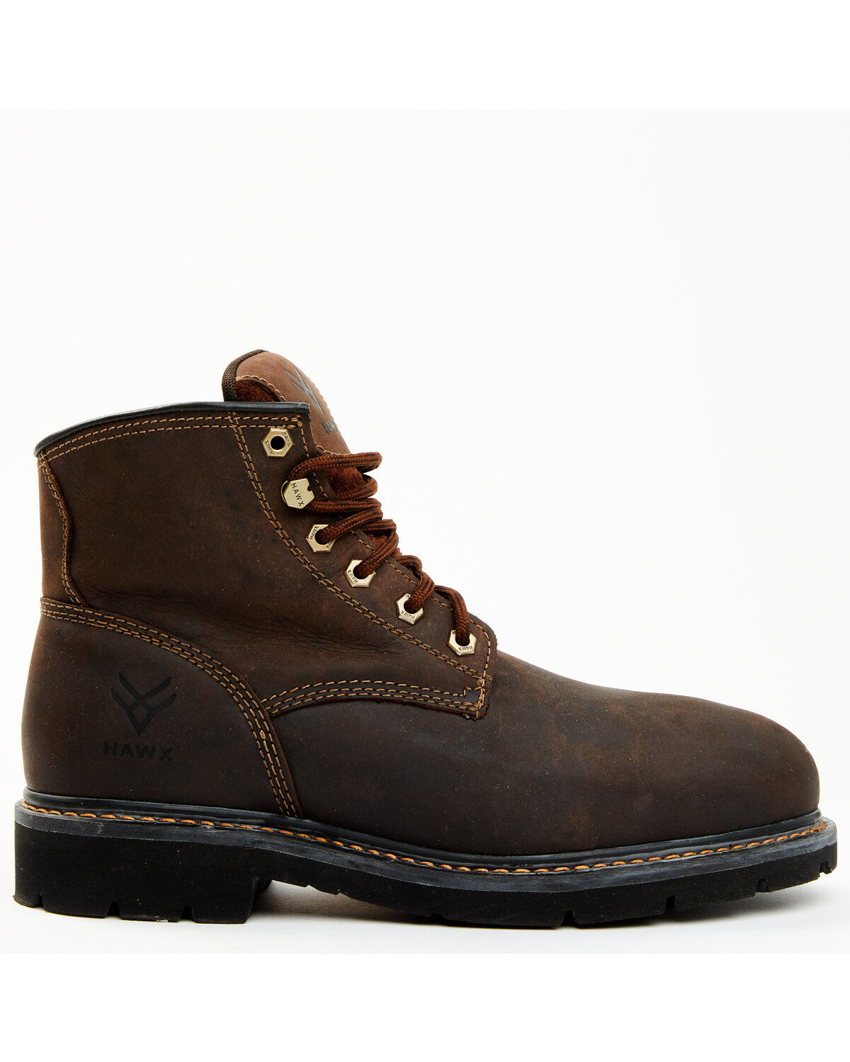 Hawx Men's Oily Crazy Horse Lace-Up 6" Work Boot - Composite Toe