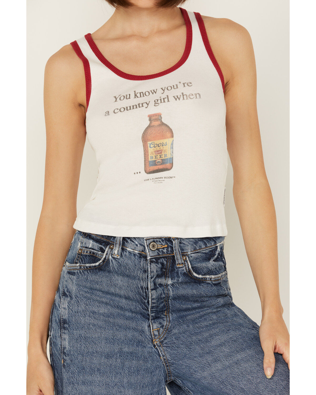 The Laundry Room Women's Country Girl Cropped Graphic Tank