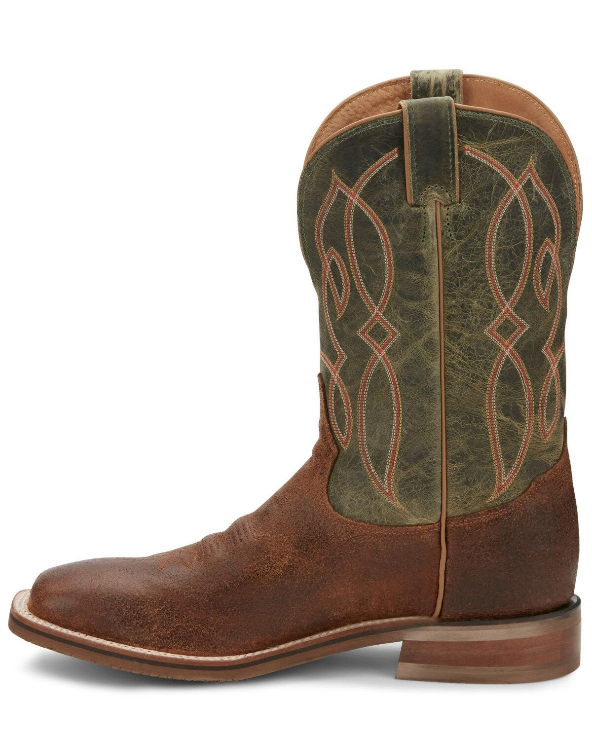 Tony Lama Men's Landgrab Brown Western Boots - Broad Square Toe