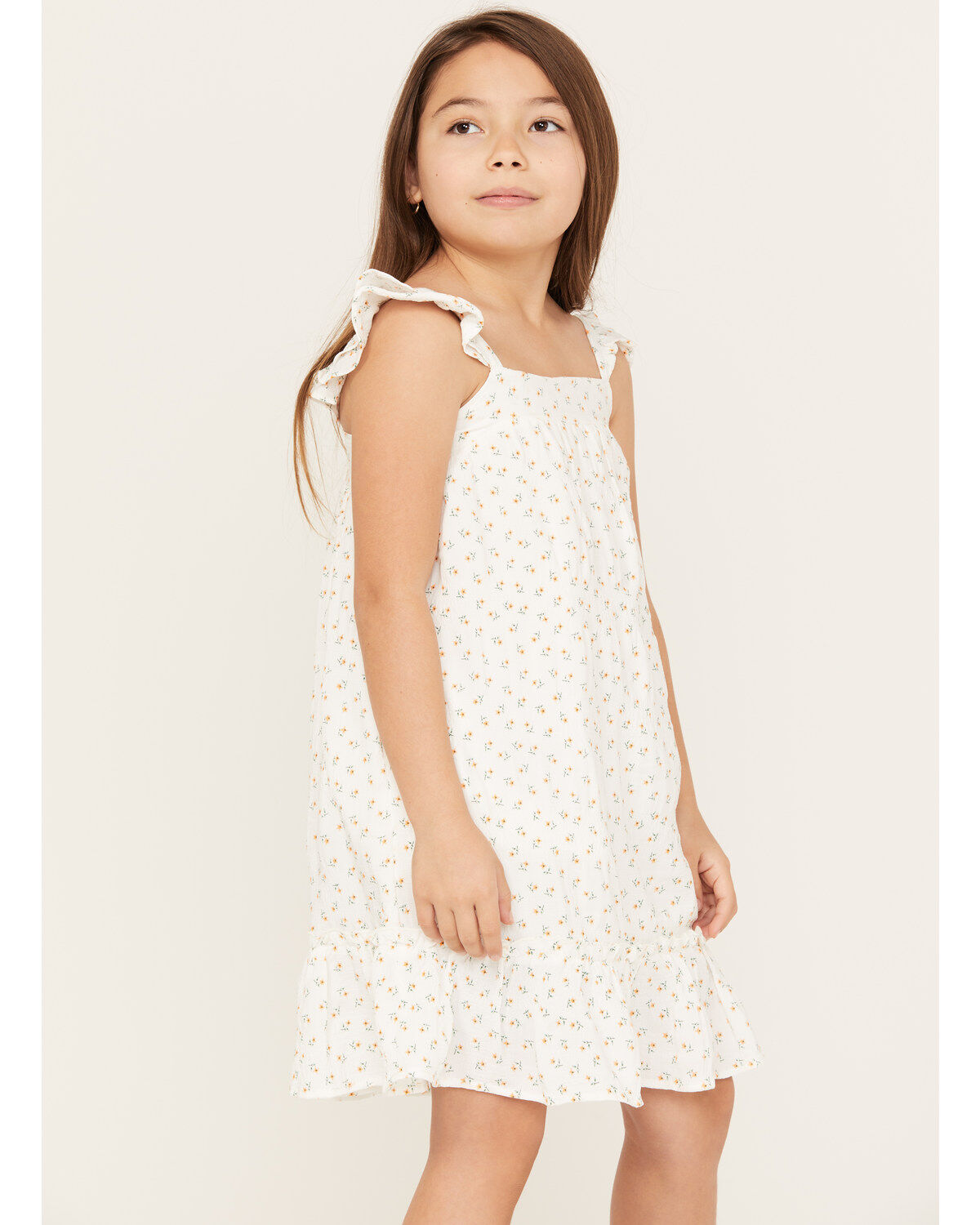 Hayden Girls' Ditsy Floral Print Sleeveless Shift Mini Dress