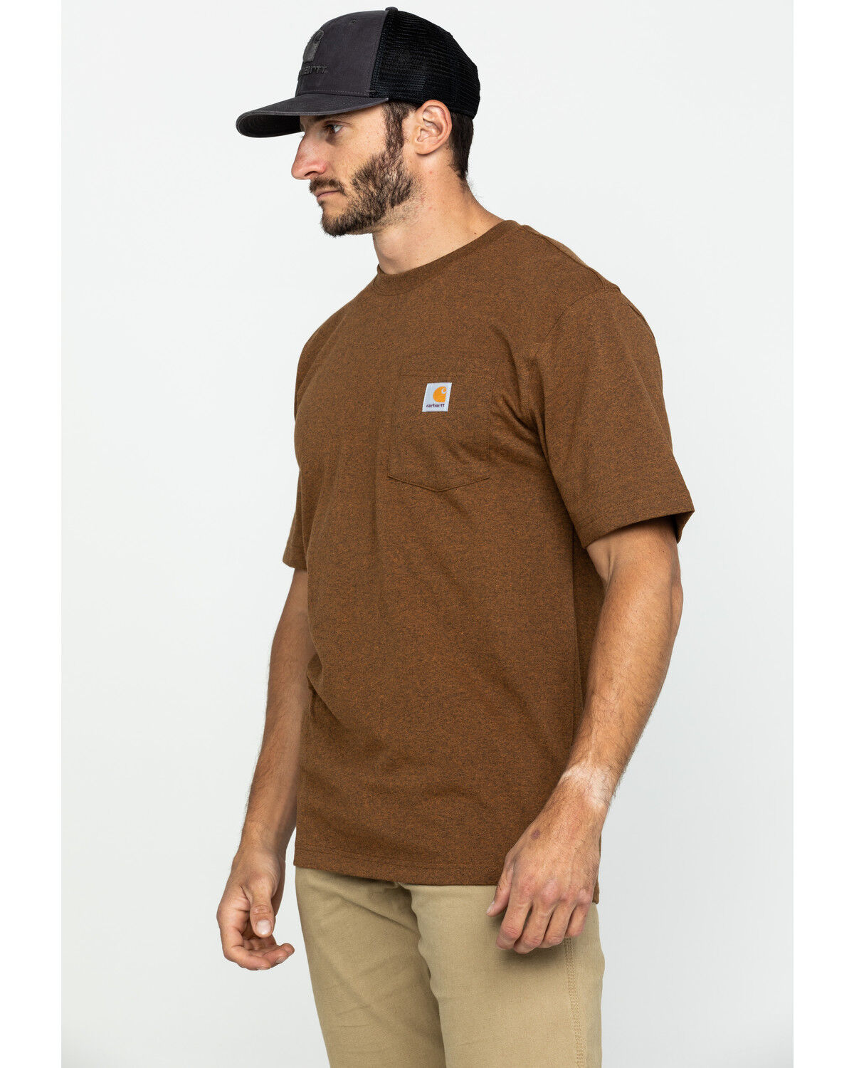 Carhartt Men's Loose Fit Heavyweight Logo Pocket Work T-Shirt - Big & Tall