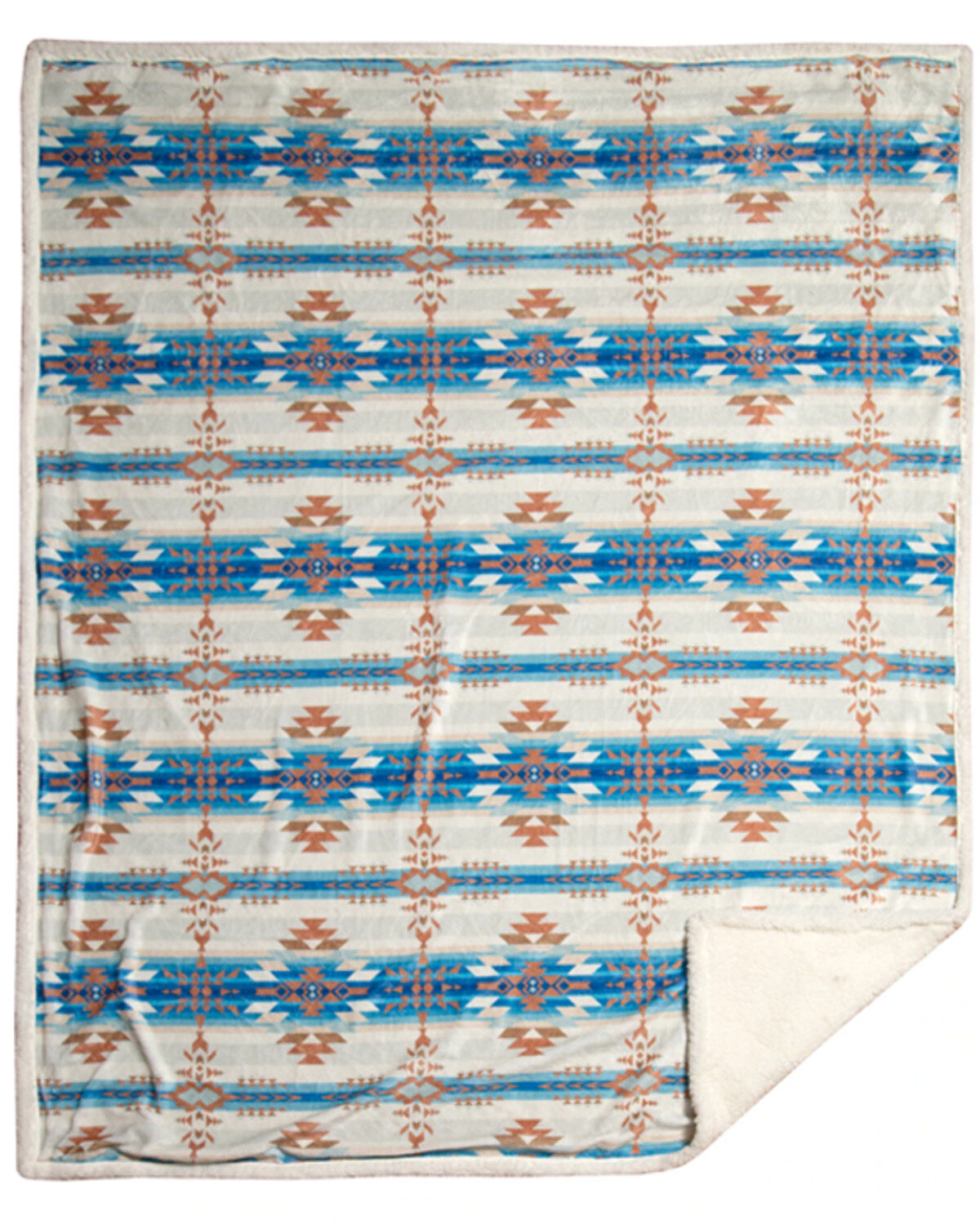 Carstens Home Wrangler Stack Rock Southwestern Faux Sherpa Throw