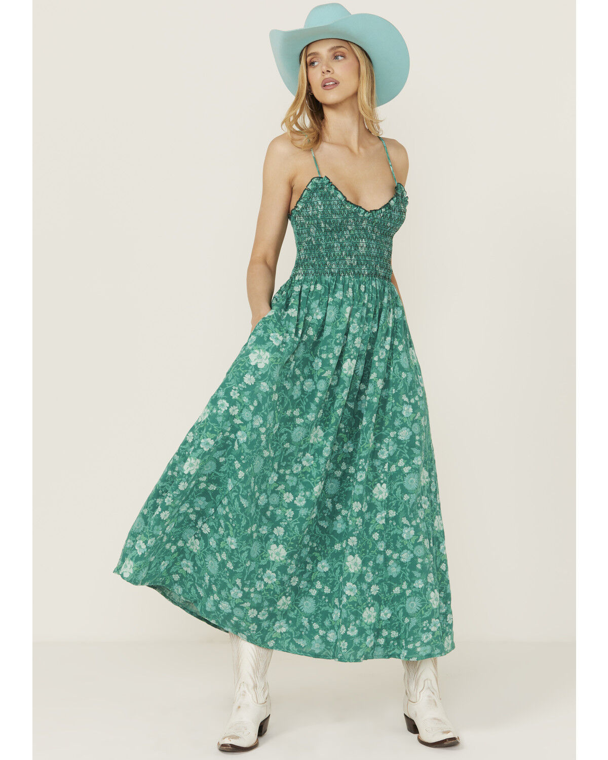 Free People Women's Sweet Nothings Floral Print Midi Dress
