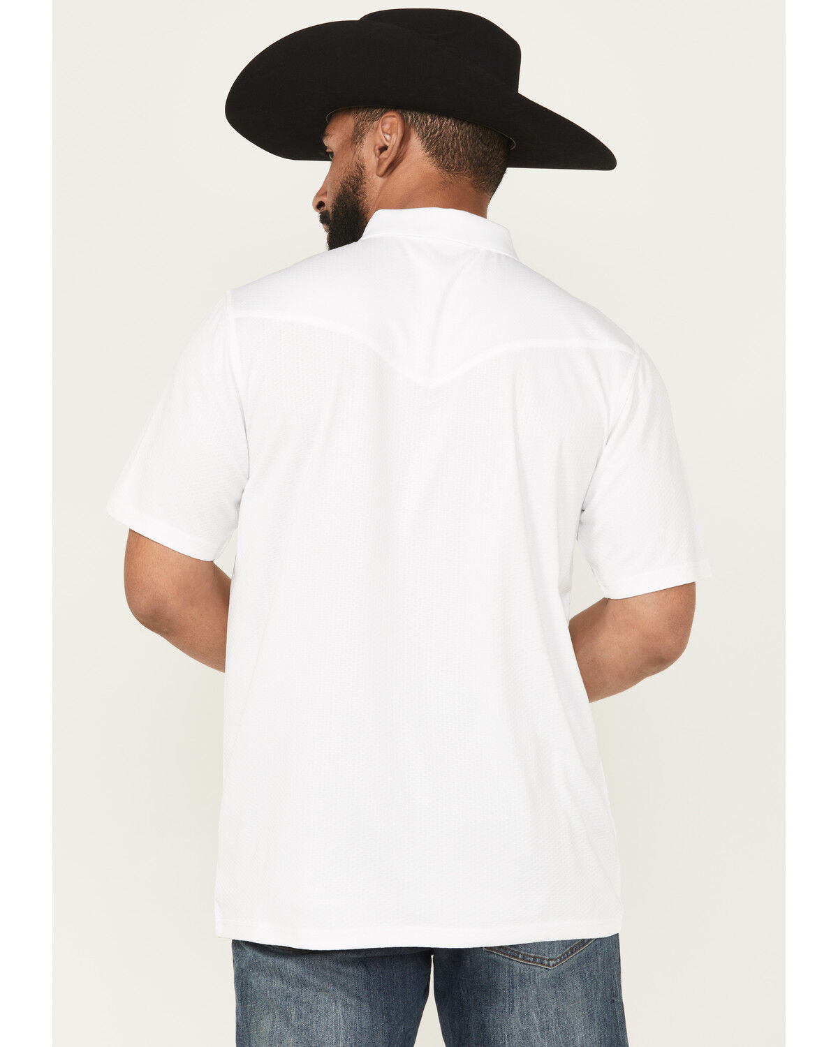 RANK 45® Men's Pickup Dobby Geo Print Short Sleeve Button-Down Polo