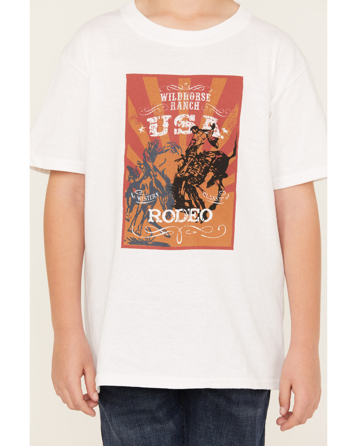 Cody James Boys' Rodeo Graphic Short Sleeve Western Shirt