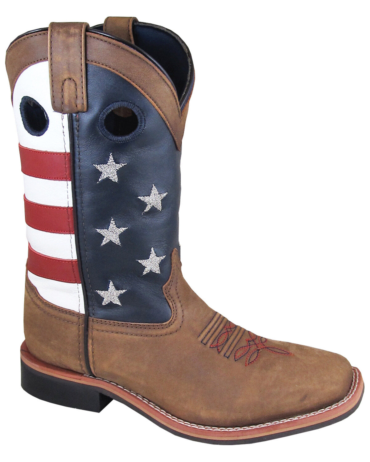 Smoky Mountain Women's 10" Stars and Stripes Western Boots - Broad Square Toe