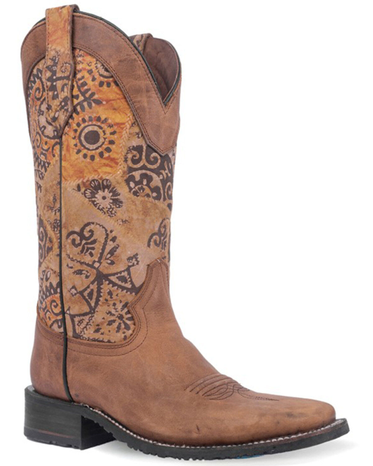 Circle G Women's Printed Shaft Western Boots - Broad Square Toe