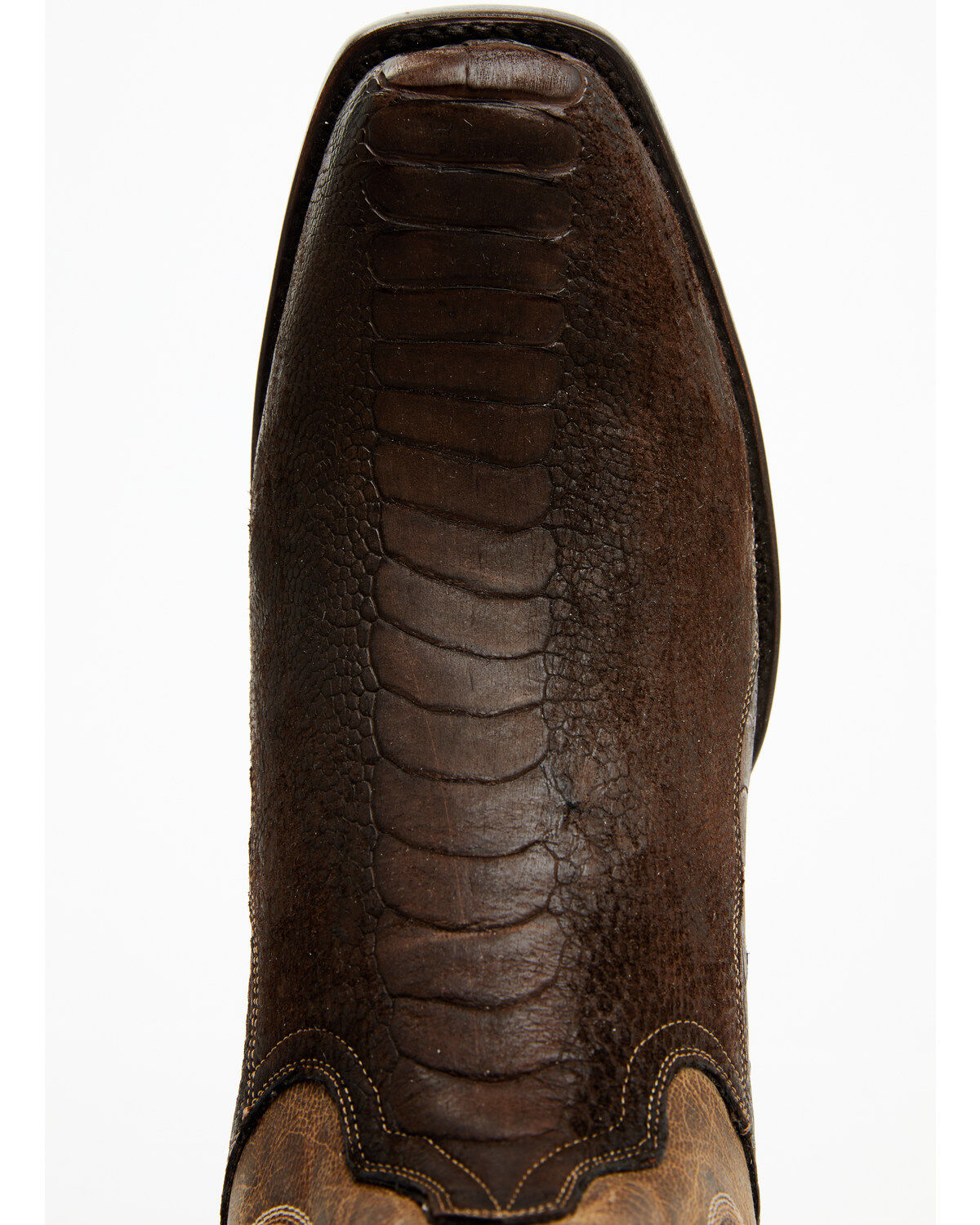 Dan Post Men's Exotic Ostrich Leg Western Boots - Square Toe