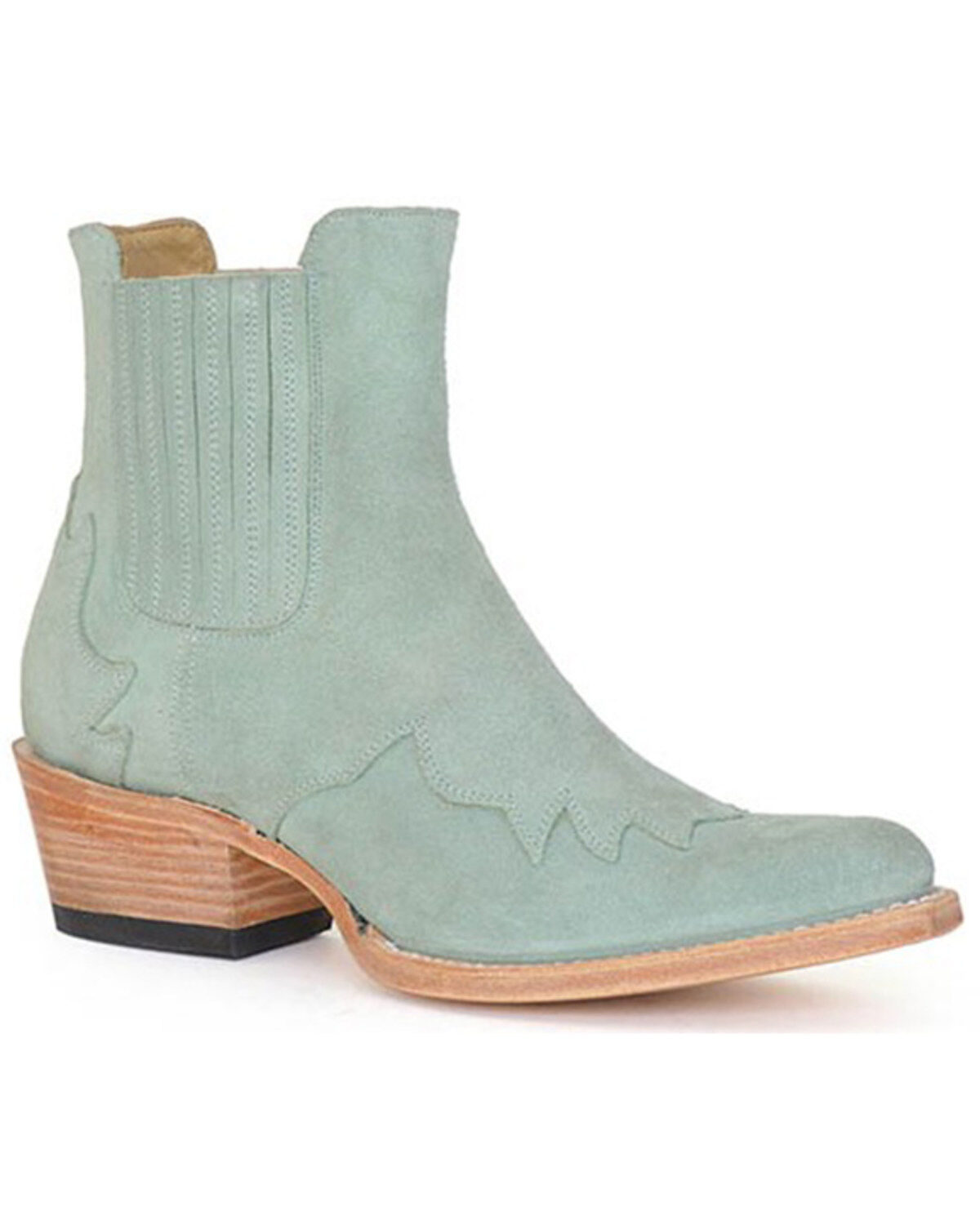 Stetson Women's Talula Suede Western Booties - Snip Toe