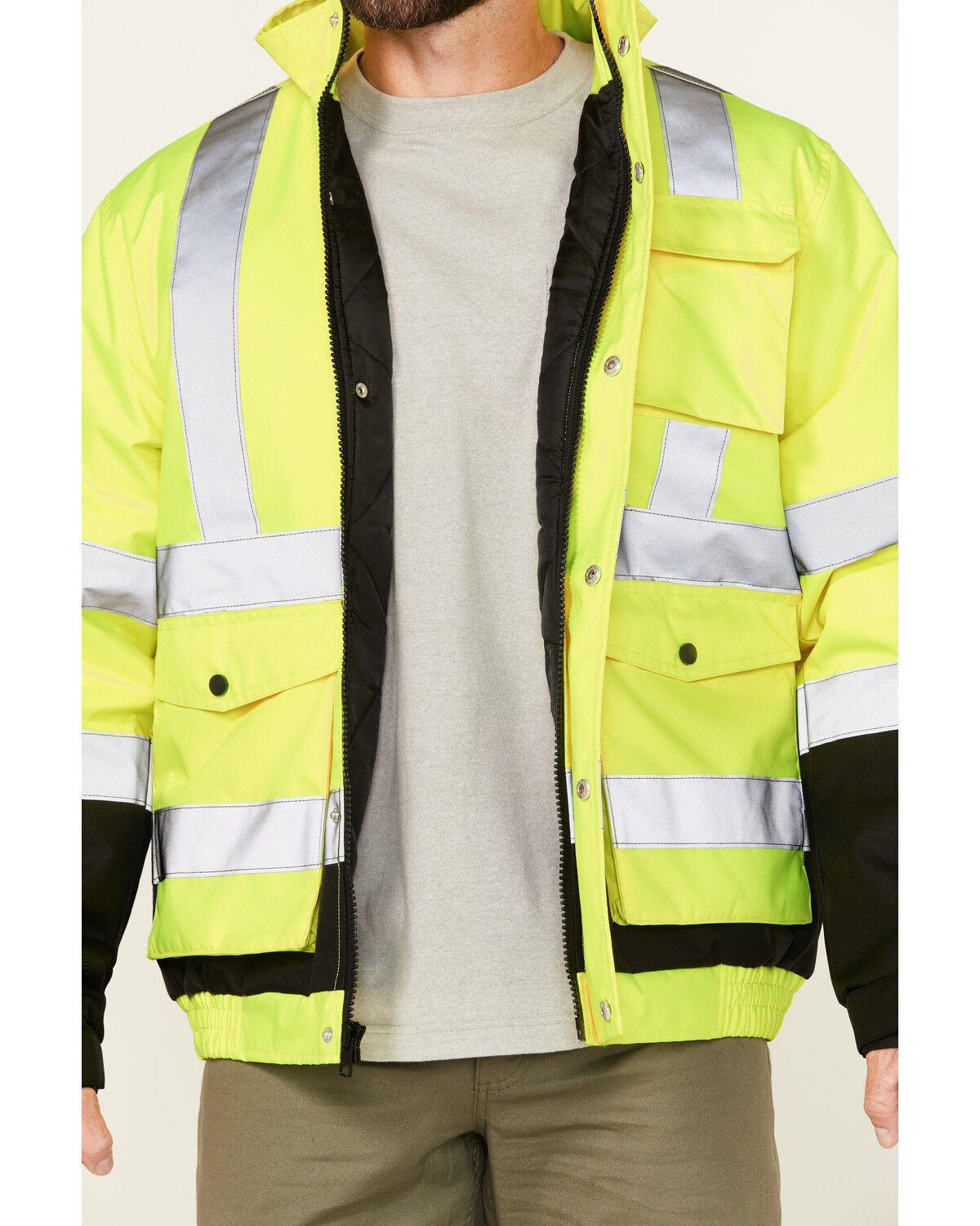 Hawx Men's Hi-Vis Bomber Jacket